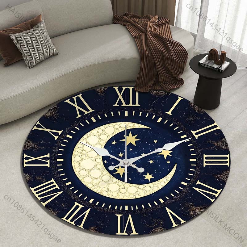 Commercial Wall Printing Machine - Moon and Stars Themed Wall Clock