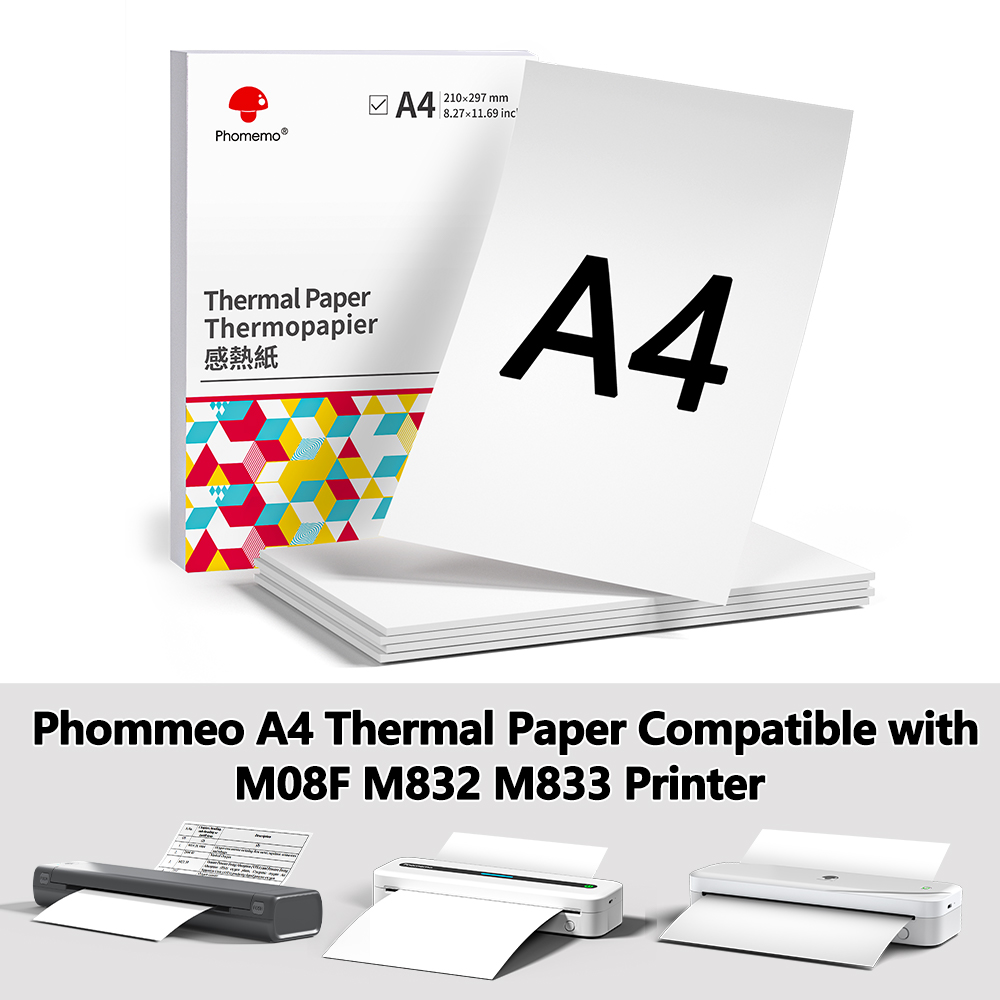 Phomemo Thermal Paper A4 Print - Commercial Label Printing Machine review and price