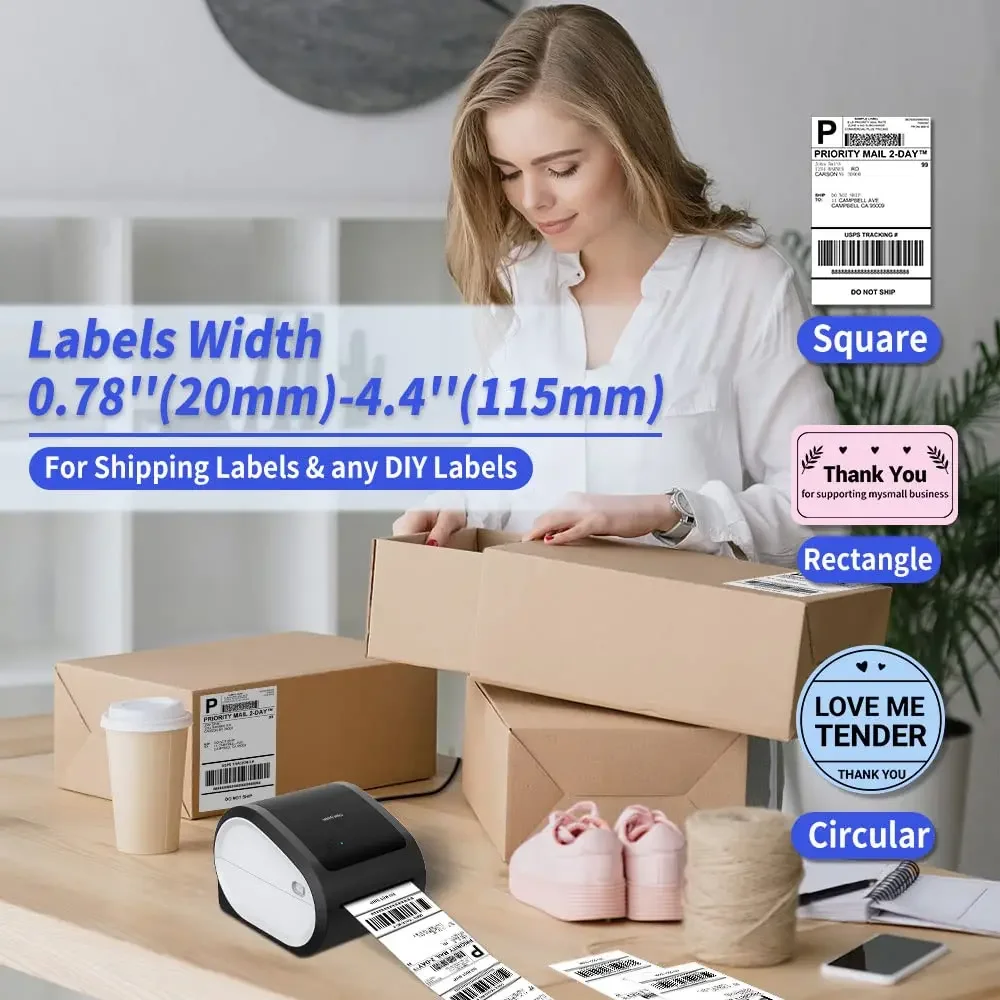 Wireless Bluethooth Shipping P - Commercial Label Printing Machine review and price
