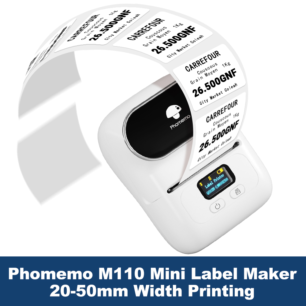 Phomemo Label Printer M110 Lab - Commercial Label Printing Machine review and price