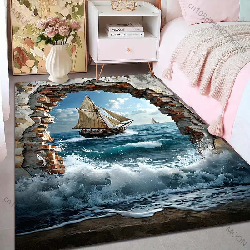 1PC Sailing ship through broke - Commercial Wall Printing Machine review and price