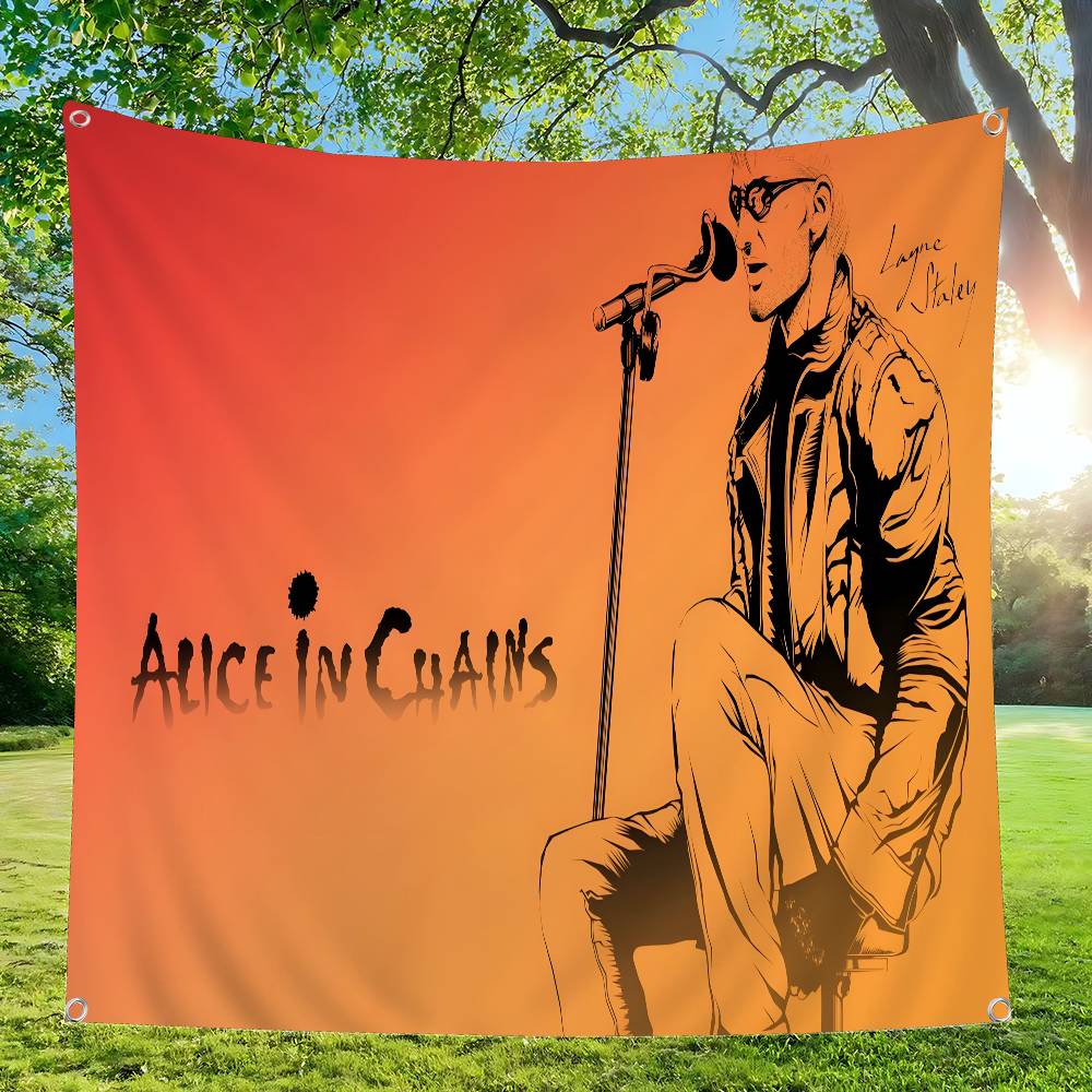 Retro Music Alice In Chains Ad - Commercial Banner Printing review and price