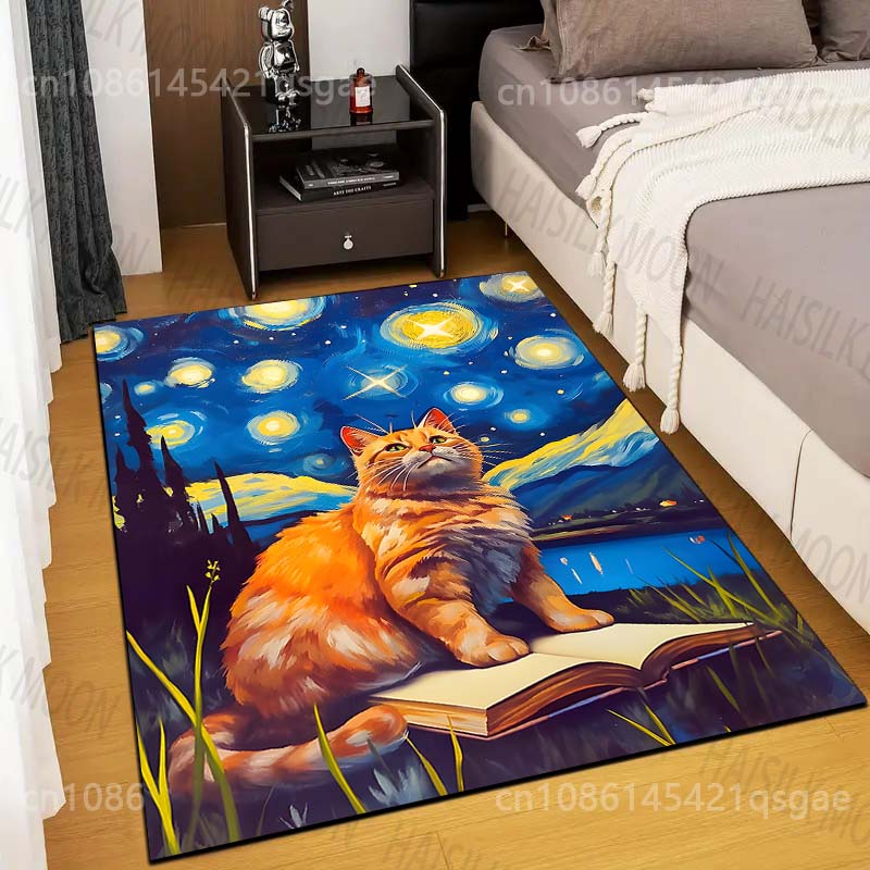 1PC Cat sitting on book under  - Printing On Commercial review and price
