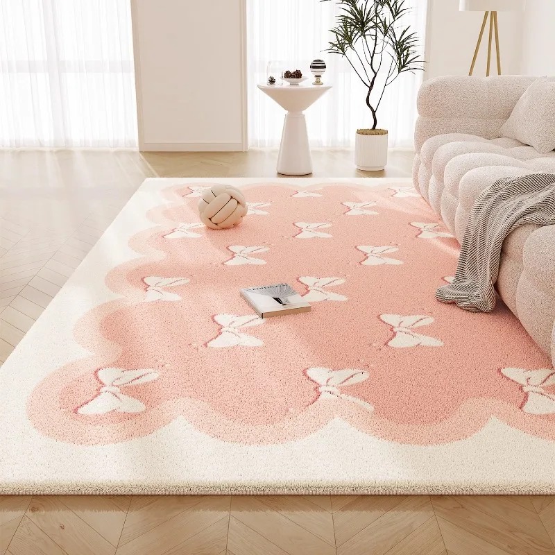 Sweet Pink Living Room Carpet  - Printing On Commercial review and price