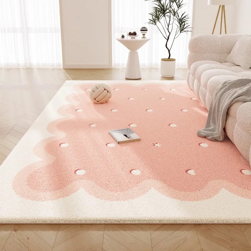 Sweet Pink Living Room Carpet  - Printing On Commercial review and price