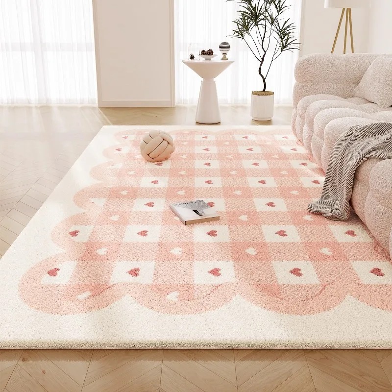 Sweet Pink Living Room Carpet  - Printing On Commercial review and price